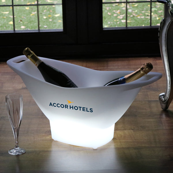 Op maat gemaakte LED-ijsemmer, gepersonaliseerde wijn champagne koeler, lightbox, lamp