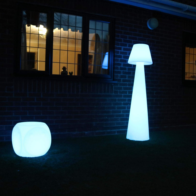 Grote LED-vloerlamp, draadloze vloerlamp, outdoor RGB-tuinlamp, hoogte 165 cm