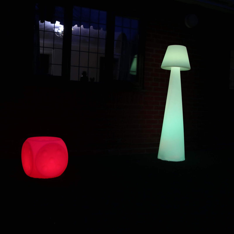 Grote LED-vloerlamp, draadloze vloerlamp, outdoor RGB-tuinlamp, hoogte 165 cm
