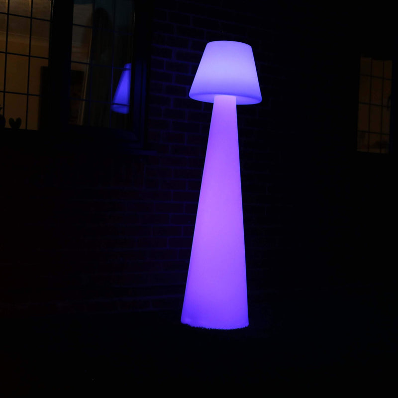 Grote LED-vloerlamp, draadloze vloerlamp, outdoor RGB-tuinlamp, hoogte 165 cm