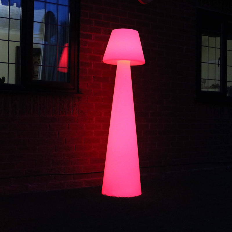 Grote LED-vloerlamp, draadloze vloerlamp, outdoor RGB-tuinlamp, hoogte 165 cm