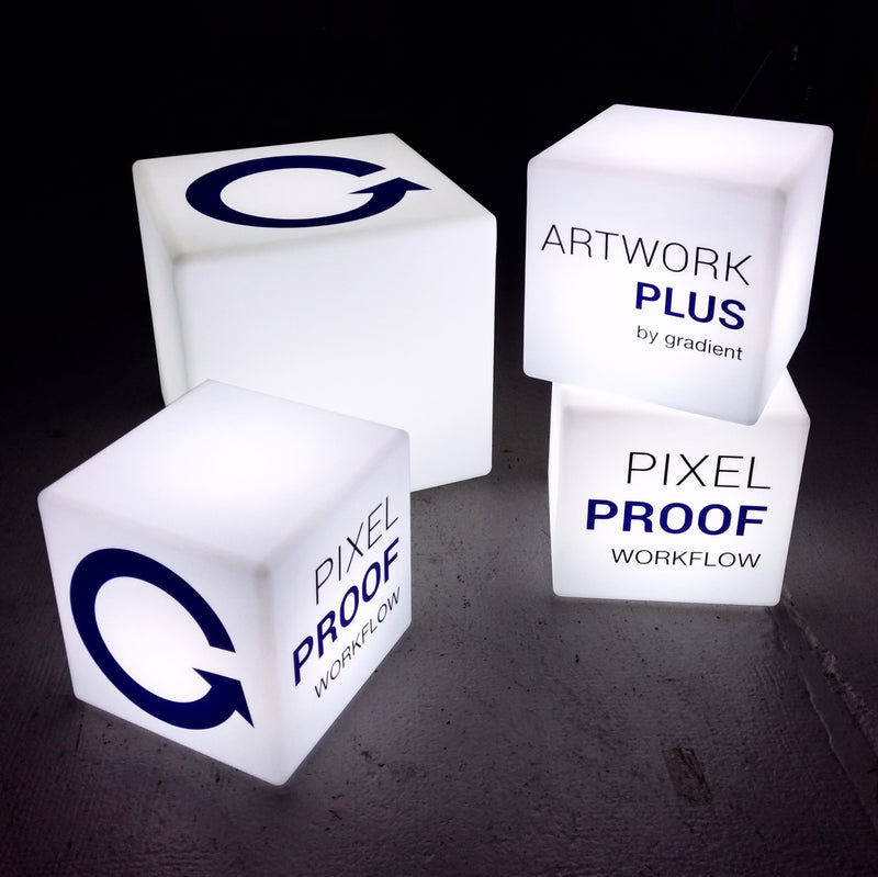 Logo Promotie Verlichte Display Lichtbak, Reclame, op maat gemaakte draadloze LED-lamp, Kubus