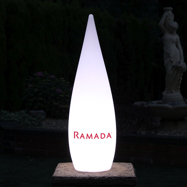 Grote gepersonaliseerde LED Vloerlamp, draadloze buitenverlichting, lichtbak, 120cm