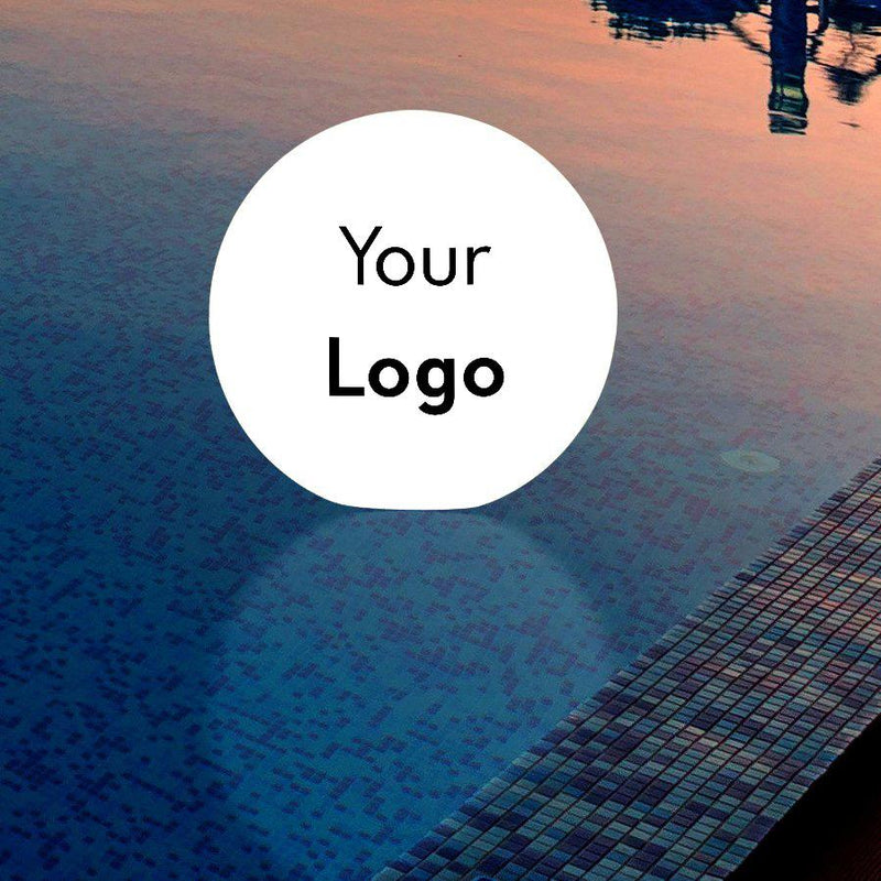 Gepersonaliseerde LED-lamp voor zwembad of vijver, drijvend licht, verlicht display met branding