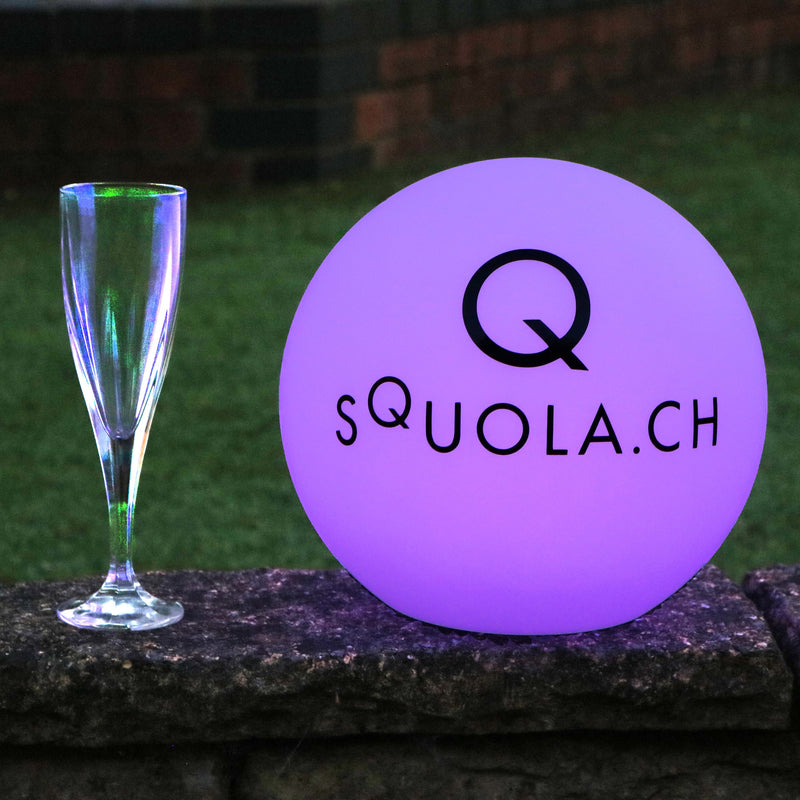 Gepersonaliseerde LED Bol Lichtbak, promotionele tafellamp met logo, verlichte display