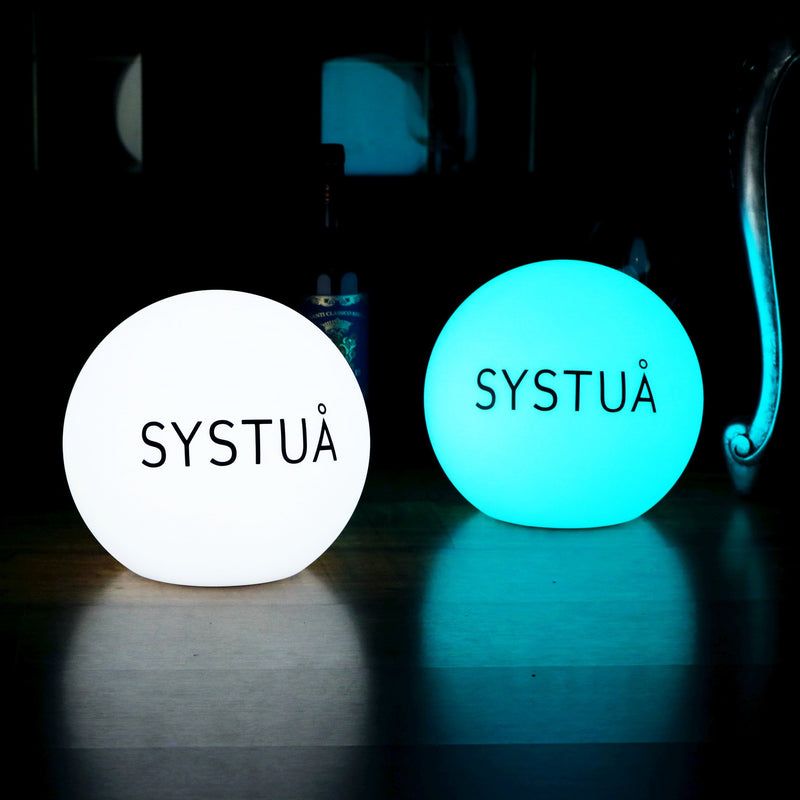 Gepersonaliseerde LED Vloerlamp, Lichtbak met logo of eigen ontwerp, reclameverlichting, 40cm